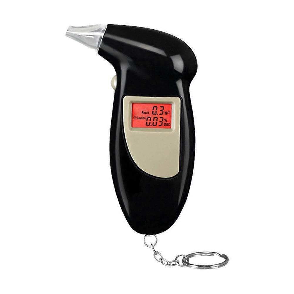Digital Alcohol Breathalyzer Keychain with Clear LCD Display and Instant BAC Warning