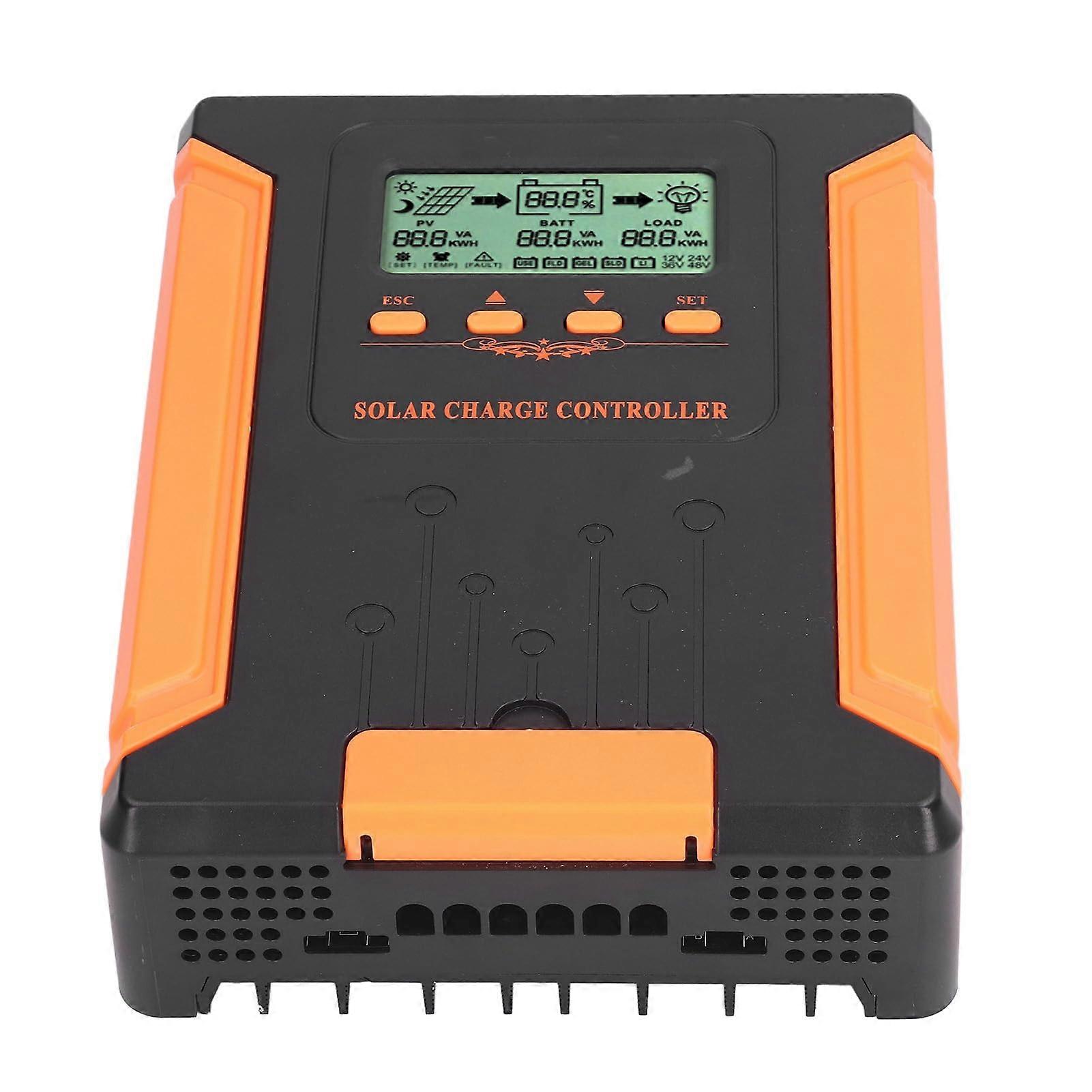 60A MPPT Solar Charge Controller 12V 24V 36V 48V Auto 180V Input LCD Display Fast Tracking for Off Grid System