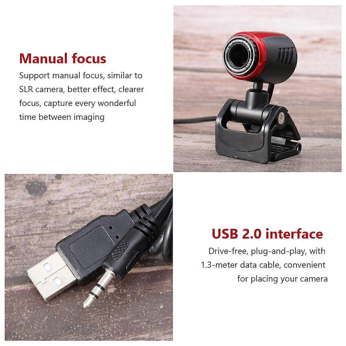 Web Camera For Monitor High Resolution Imaging Abs Material 1Pcs