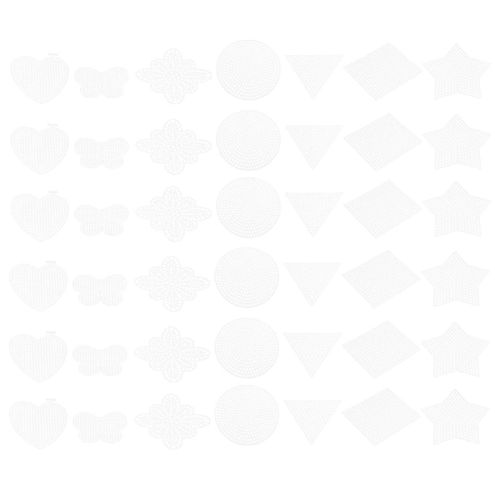 Embroidery Accessories Plastic Mesh Sheets For Crafts Cross Stitch Diy Projects 70Pcs