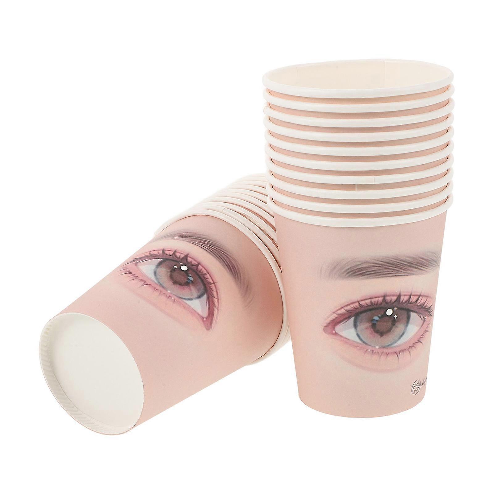 Paper Cups for Lash Practice Eyelash Extensions Training Cups 20Pcs