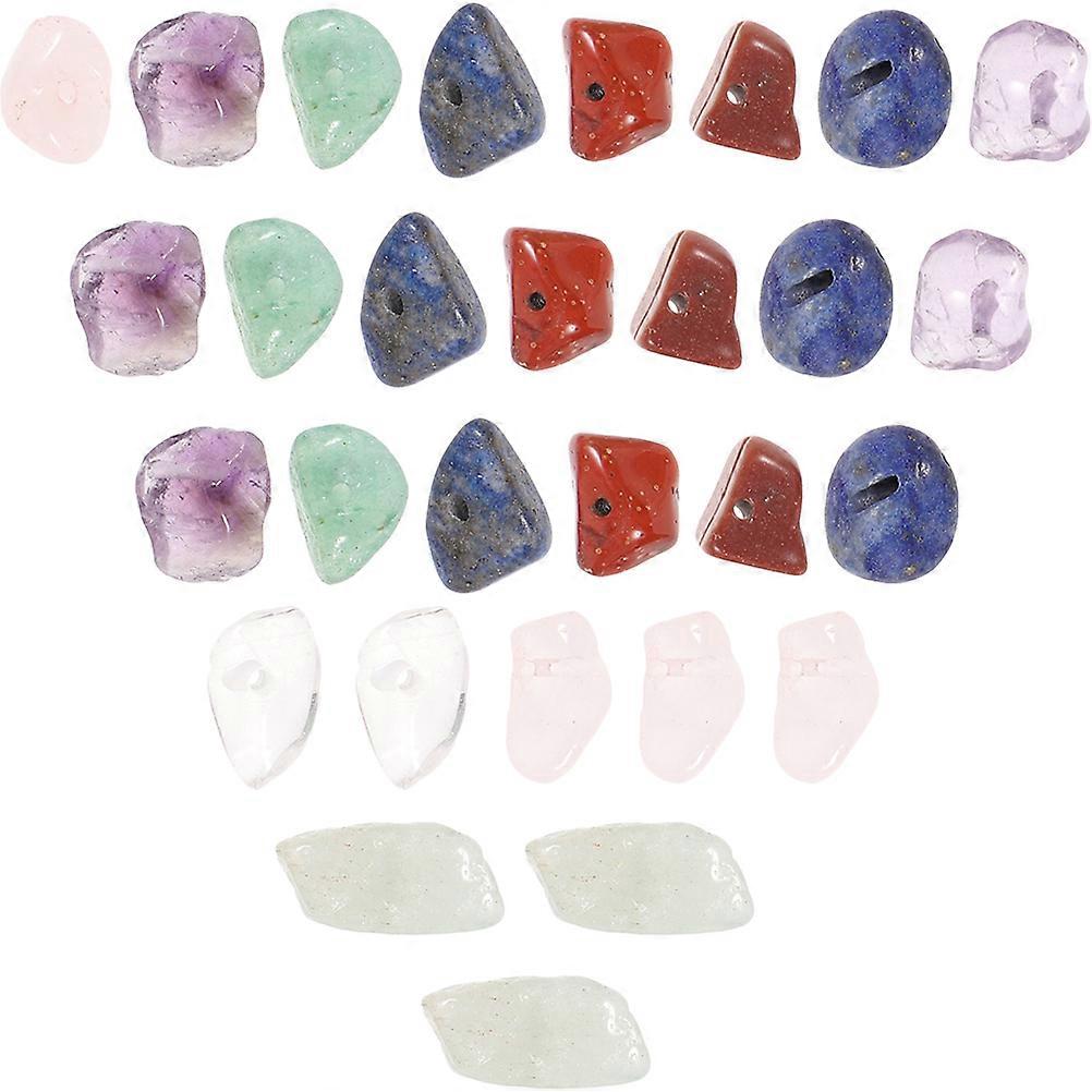 Chip Stone Beads Loose Beads for DIY Craft Making 2Sets Assorted Color