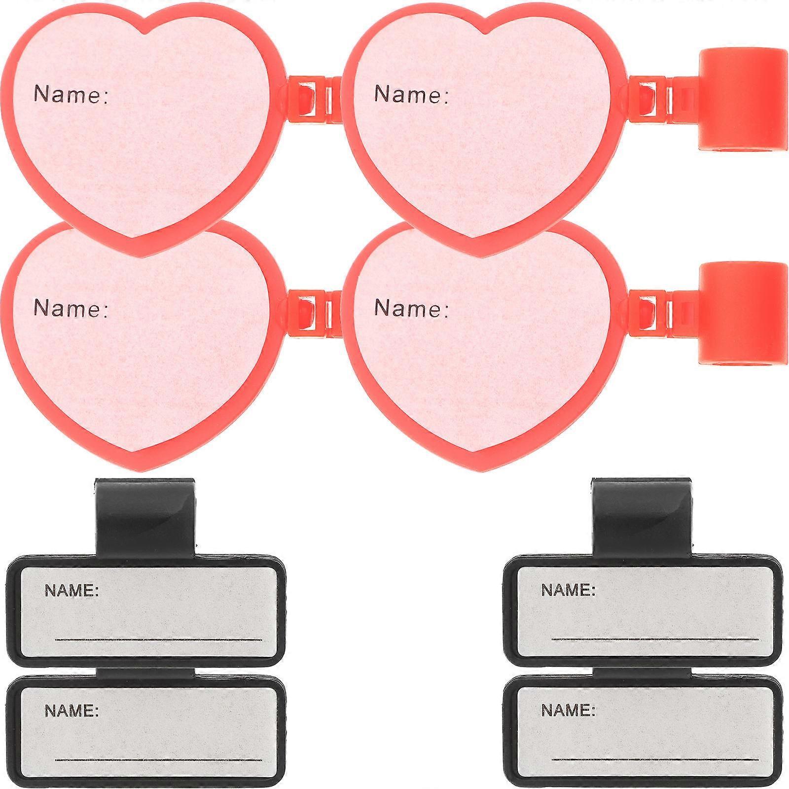Stethoscope Name Tag for Identification Use Plastic Material 8Pcs