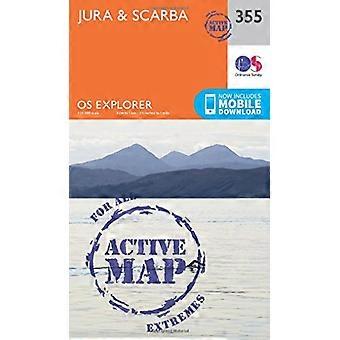 OS Explorer Karte aktiv (355) Jura und Scarba (OS Explorer aktive Karte)