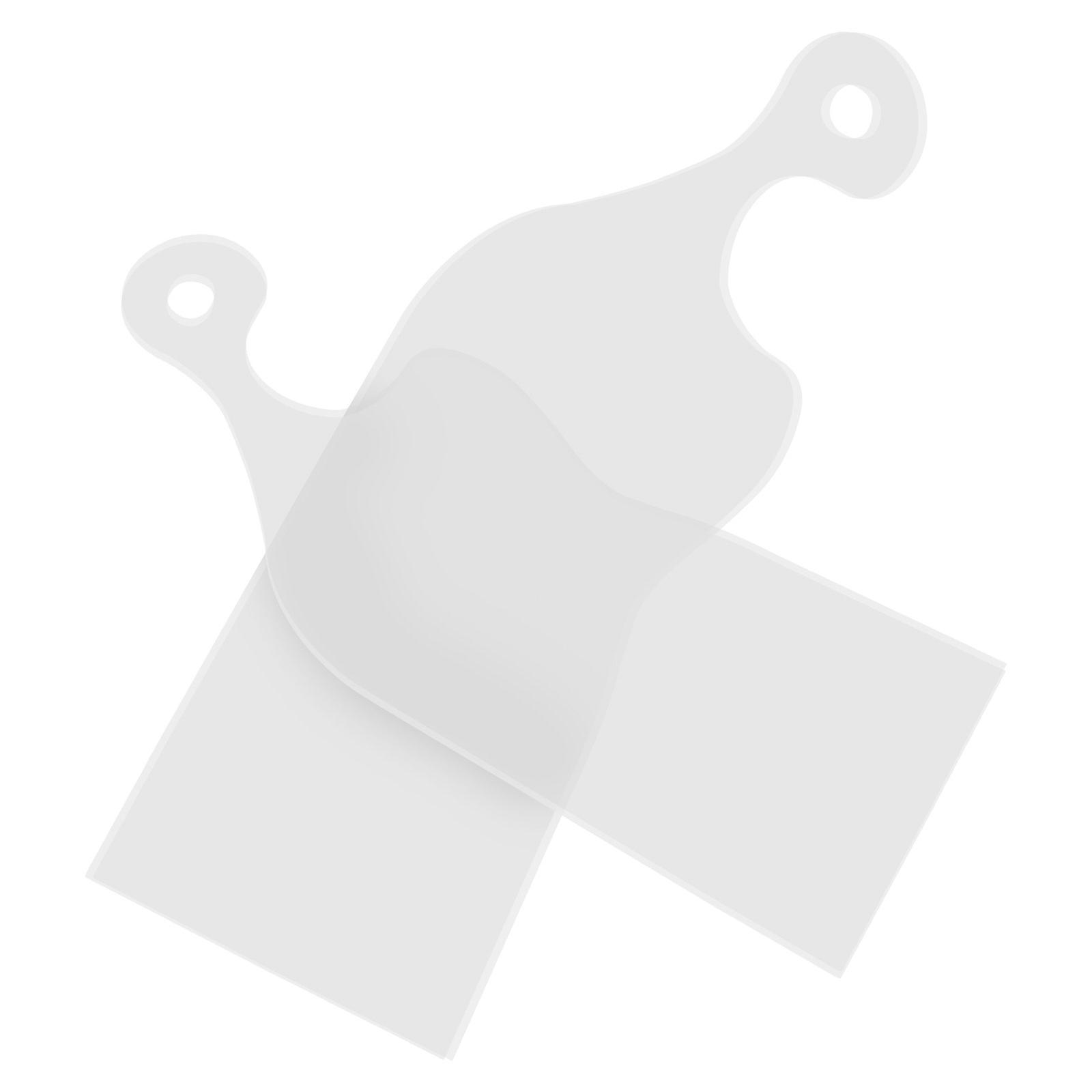 Transparent Acrylic Cutting Board Handle Template for DIY 1Pair Woodworking