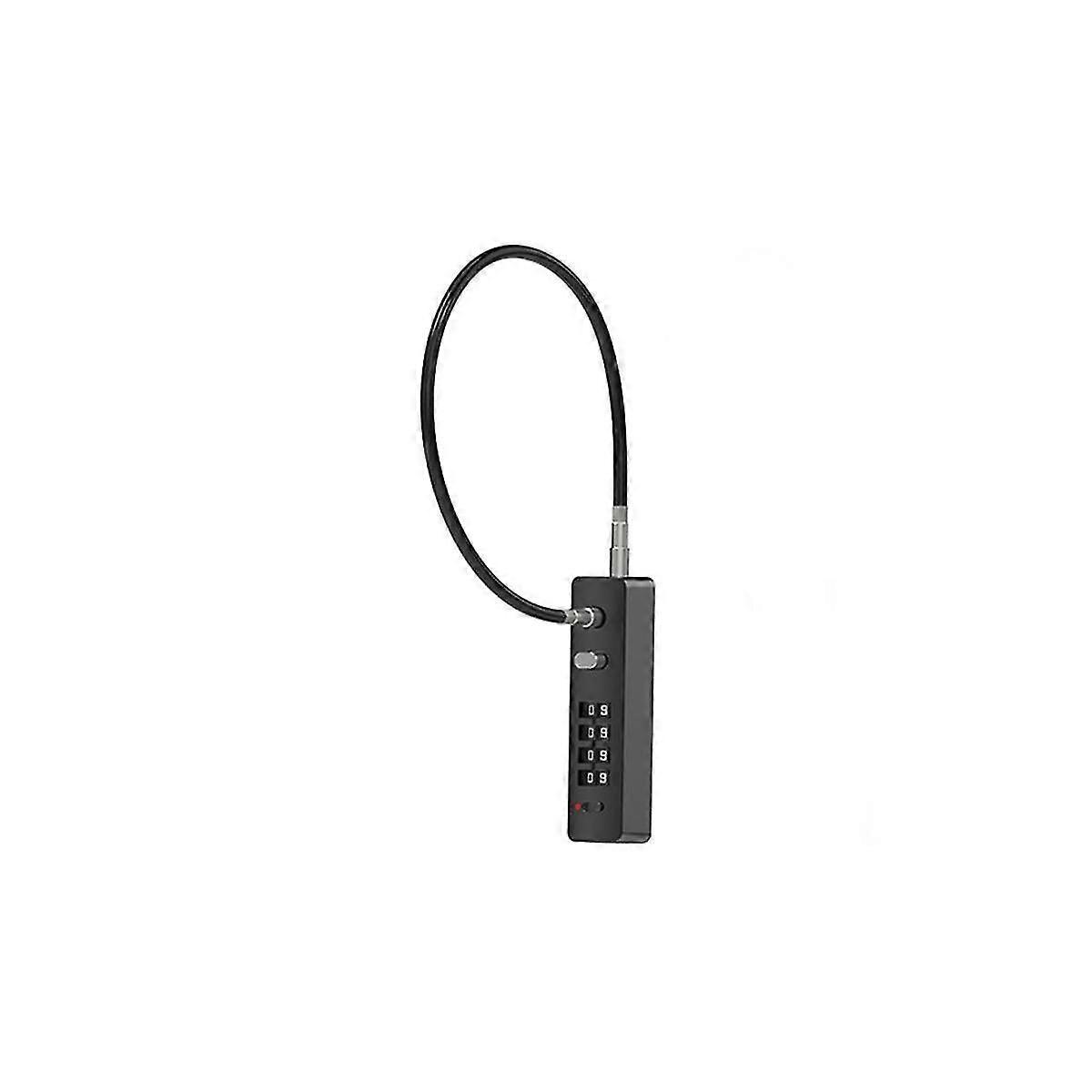 Push Rod Change Code White Steel Lock Head Bicycle Helmet Code Padlock Code Lock Long Steel Cable C