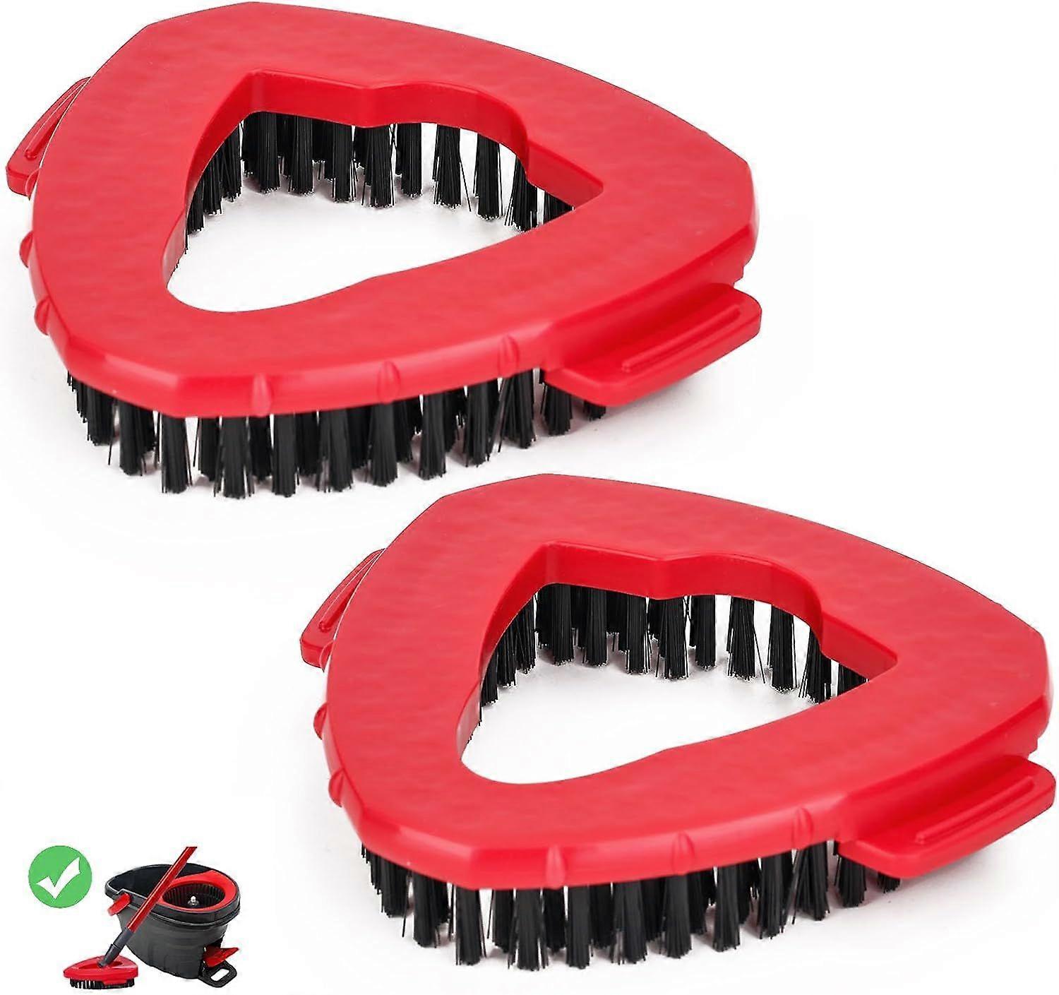 2 Pack Spin Mop Replacement Head Base Scrub Brush Mop Head Compatible with Spin