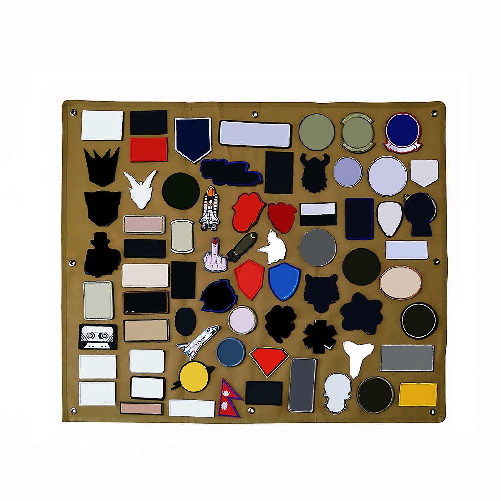 Tactical Patch Display Board Wall Mounted Collapsible Military Patch Board Hook And Loop Tactical