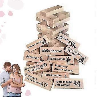 Spanish Tower Stack Game Couples Games Gifts Date Night Games Ideas Wooden 26-27s 3ytrd