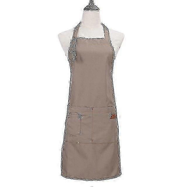 Unisex Work Apron Canvas Apron Bib Adjustable Kitchen Apron,z