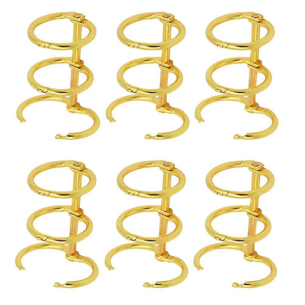Løse ark ringbind metal ringbind til notesbog 6 stk. jern