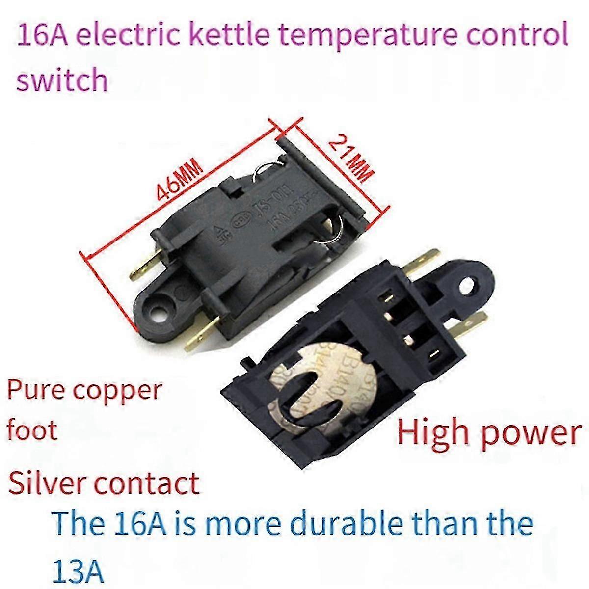 Electric Kettle Steam Pressure Jump Switch 16A Kettle Power Switch