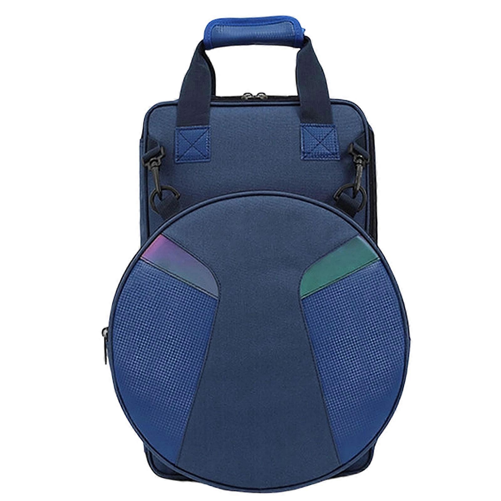 Professional 12inch Practice Pad Backpack with Breathable Padding and Storage Space Polyester Texture for Drum Use Multicolor