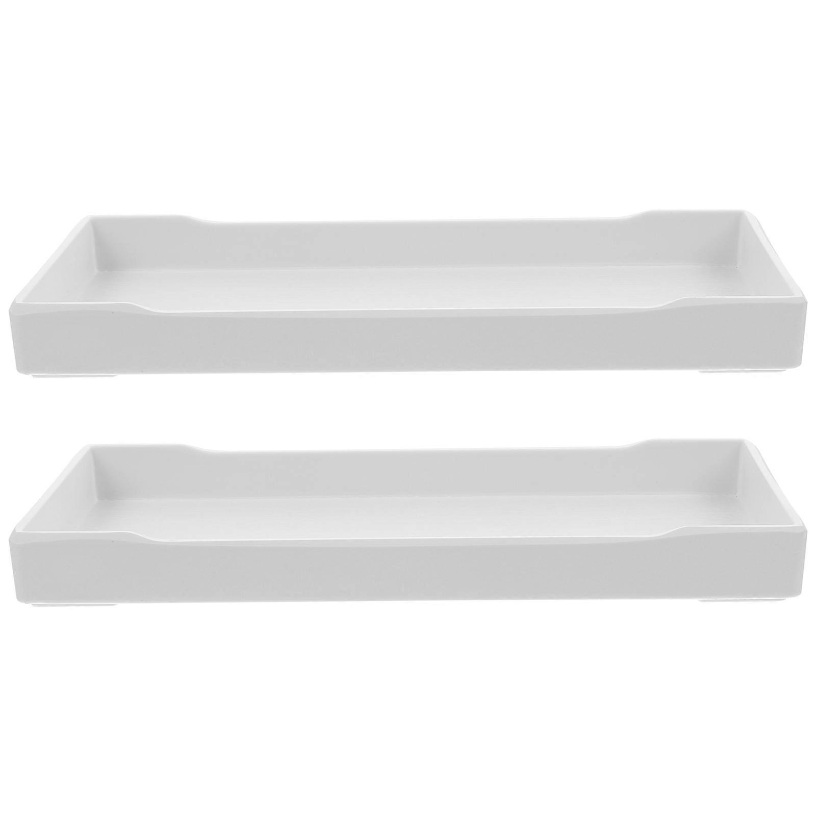 Rectangle Serving Tray for Snacks with 2Pcs Household Fruit Trays