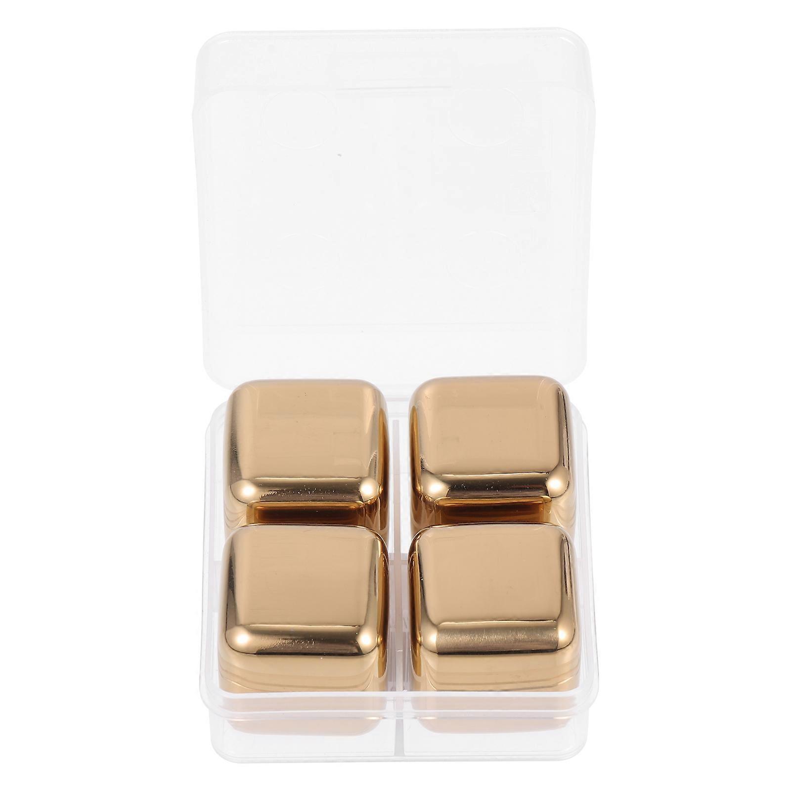 Stainless Ice Cube Multi-Use Cooling Ice Cube for Beverage 1Set