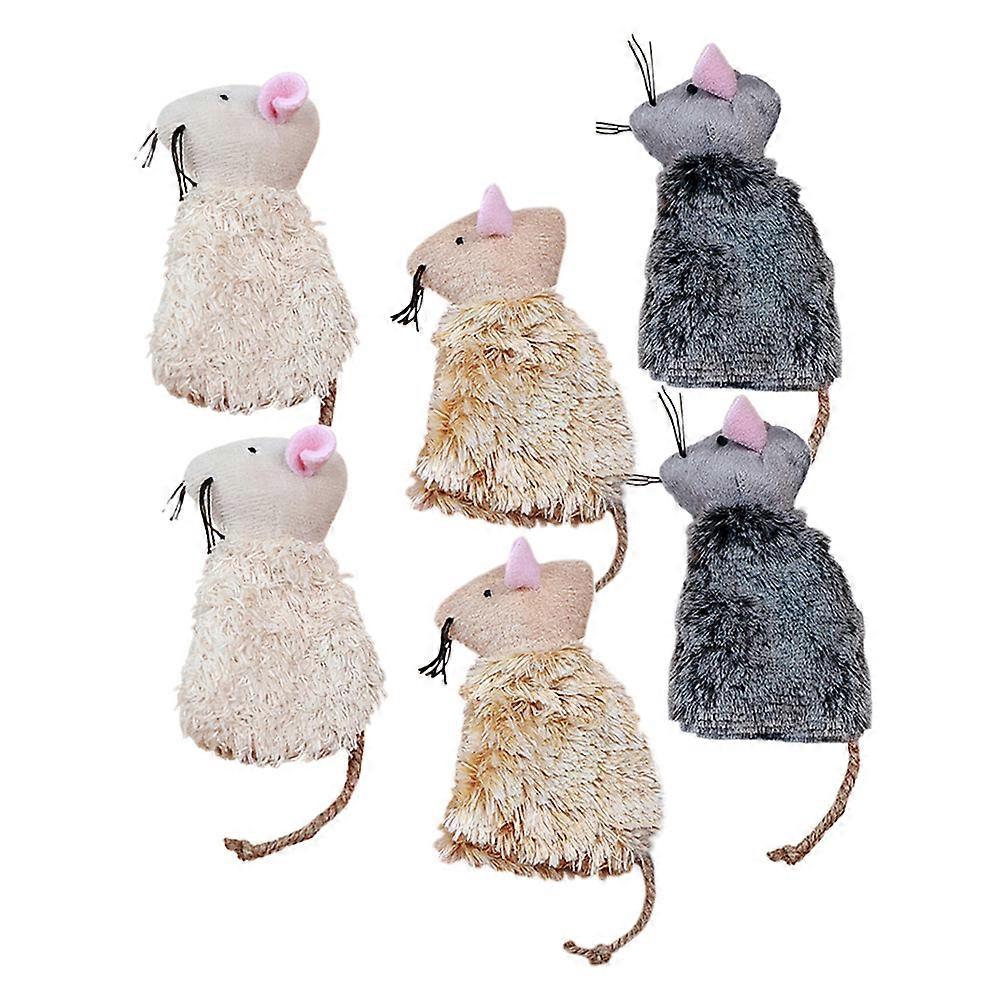Plush Mouse Toy Cat Mouse Toys for Interactive Fun 12Pcs Pack