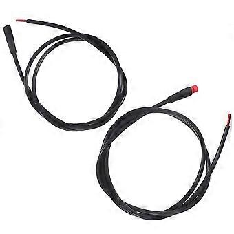 Fahrradsignal-Anschlusskabel für zuverlässige Signalübertragung, 4er-Set, PVC, Schwarz