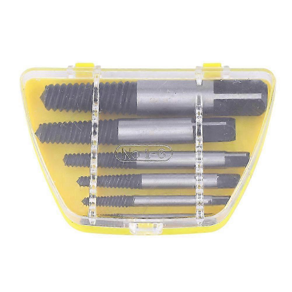 Screw Extractor Broken Damaged Bolt Remover Multi-functional Screw Extract Tool Set(6 Pieces)