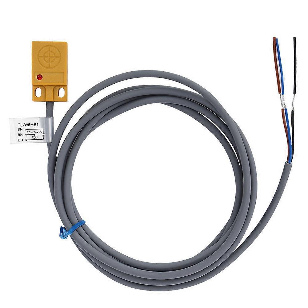 BERM Proximity Sensor Switch Inductive Type ABS Shell DC12-24V 3-Wires PNP NO 5mm