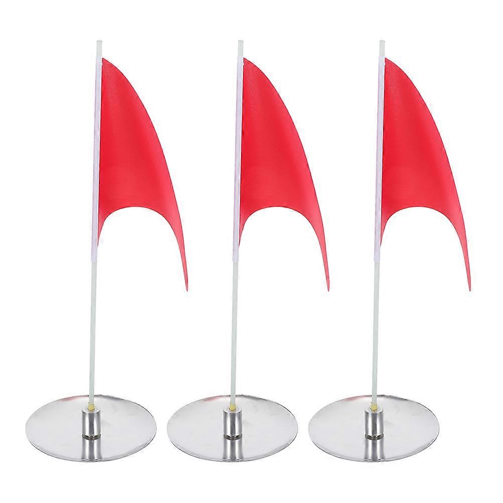 Fruit Green Golf Putting Flagpole Cup Set for Effective Practice 3Sets