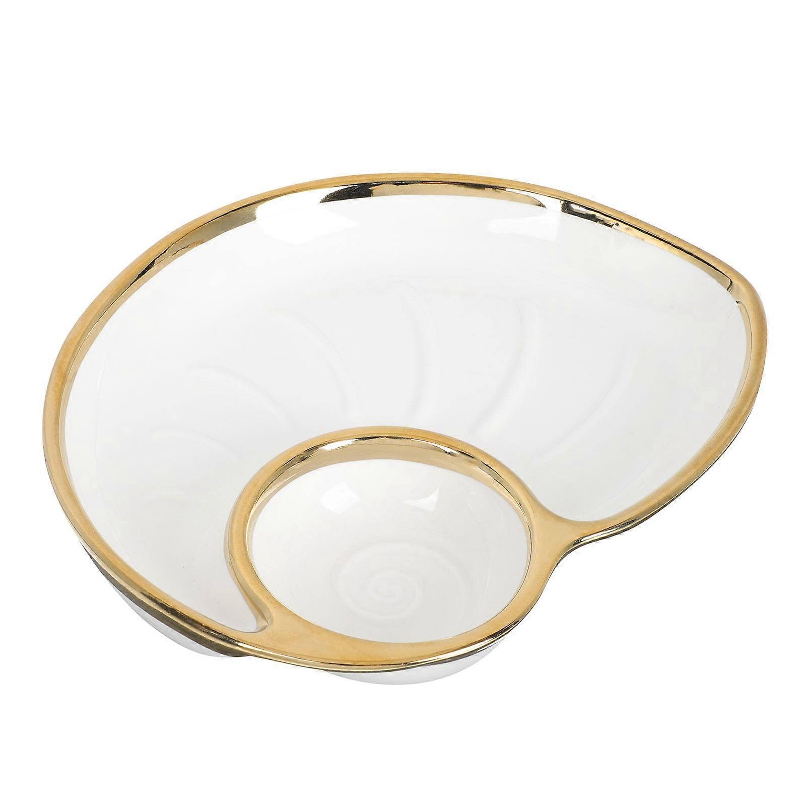 Ceramic Snail Tableware Dumpling Plate for Kitchen Use 1Pcs