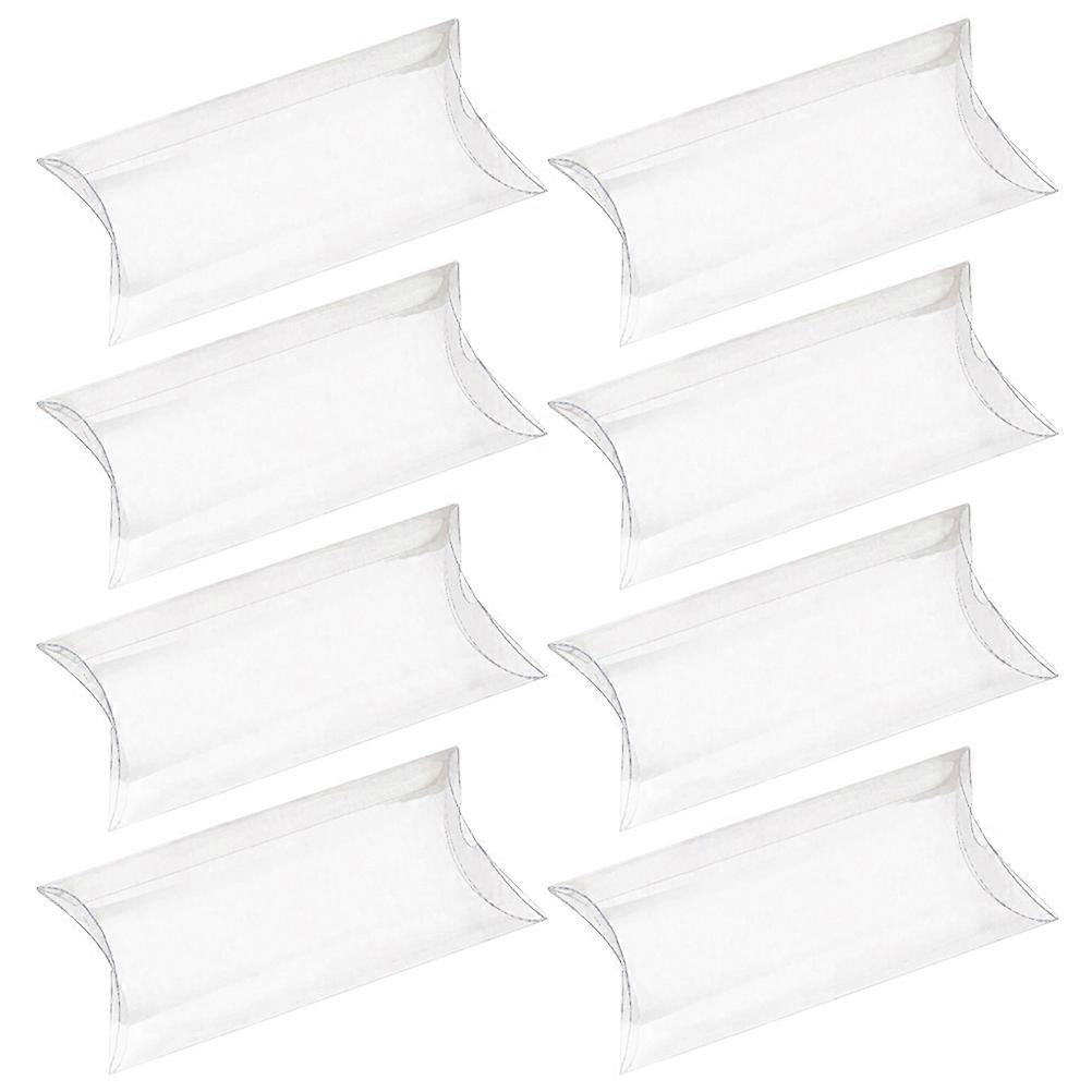 50pcs Clear Pillow Gift Boxes Candy Packaging Cases Pillow Shape Candy Case