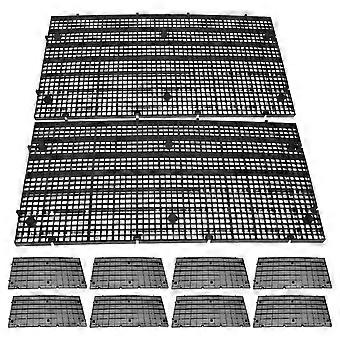 Maille de séparation d’aquarium 10PCS : panneau de grille en plastique 30x15cm - Cloison d’aquarium réglable pour une séparation agressive des poissons - Séparateur d’élevage facile à couper