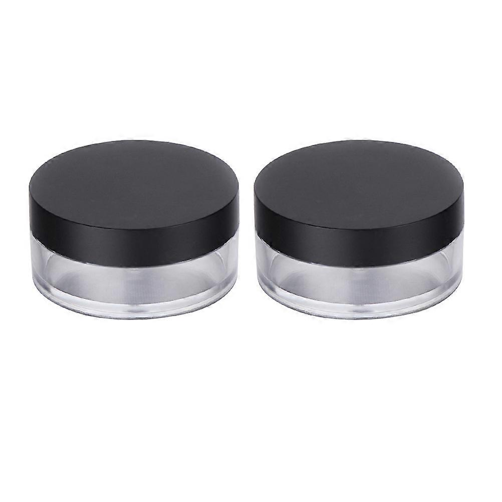 Powder Puff Holder Empty Powder Case for Storage 2Pcs Multi