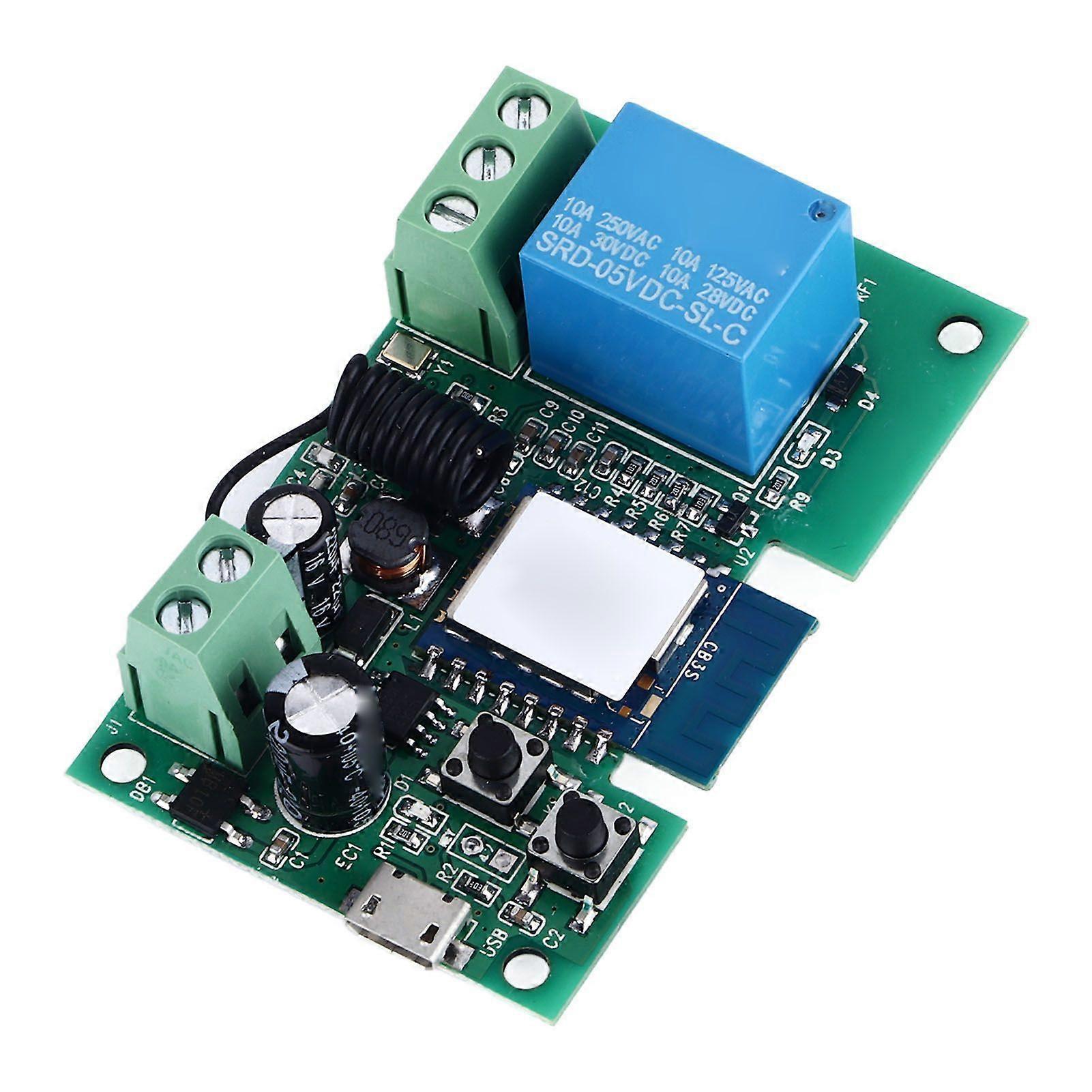 High quality  7-32V inching self-locking intelligent switch WIFI relay module