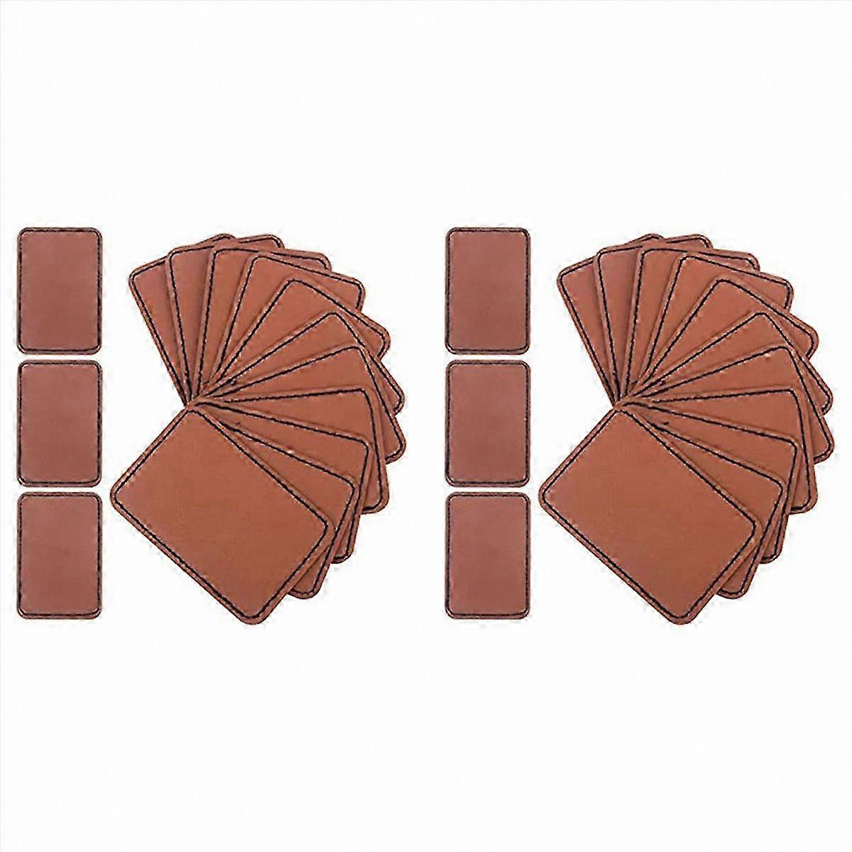 90Pcs Laser Engraving Leather Blanks, Hat Patch for Custom Eming