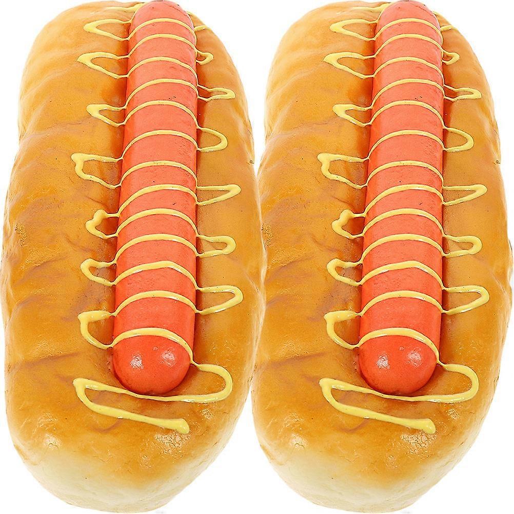Artificial Burger Model Simulation Burger Model for Decor 2Pcs Set