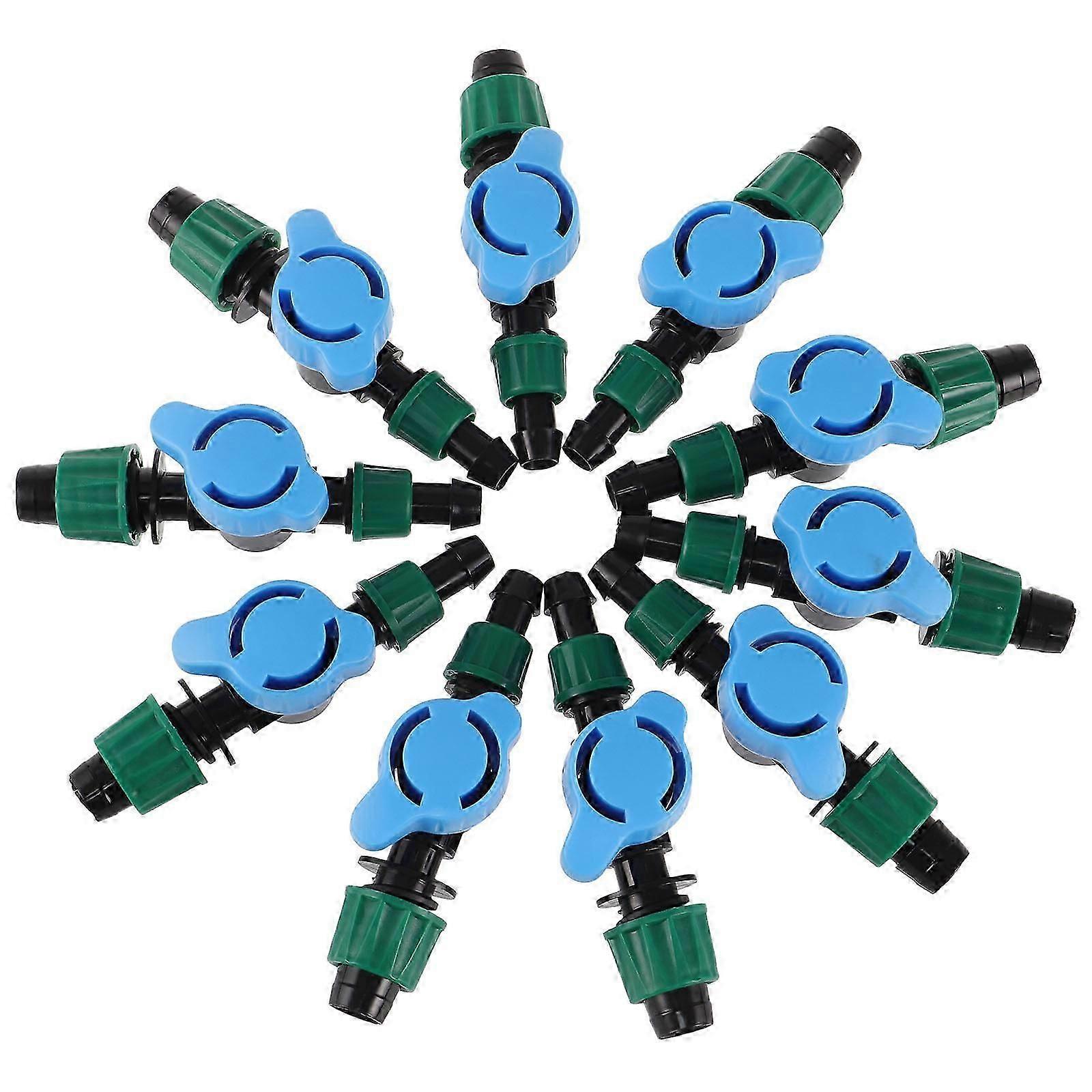 40-Piece Irrigation Valve System, Adjustable Drip Rate, Durable PE Material, Easy-Grip Handle, for Garden Watering