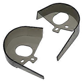 2pcs en plastique Couverture de chaîne de vélo Garde de chaîne de vélo Couverture de chaîne de vélo Protecteur Garde de chaîne de vélo Fournitures de vélo de route Noir