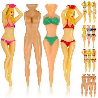 Funny Plastic Golf Tees Unique Model Ball Tee for Golf Use 16Pcs
