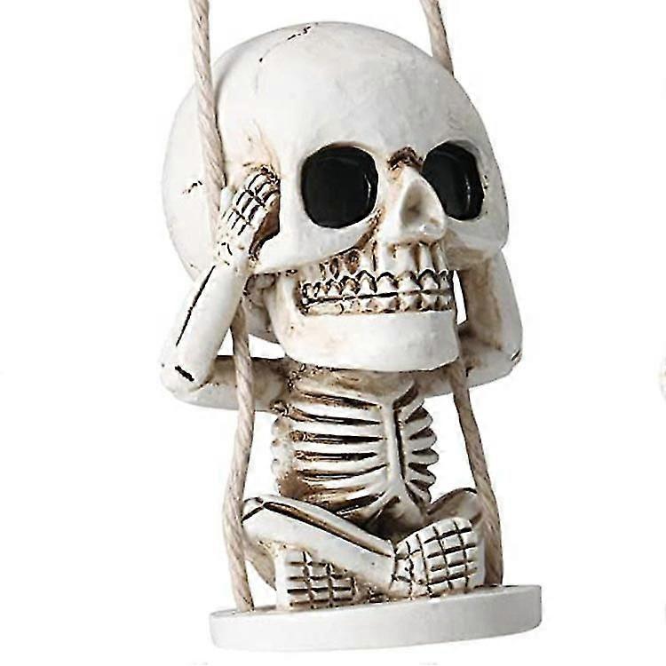 Creative Goth Swing Skull Car Pendant
