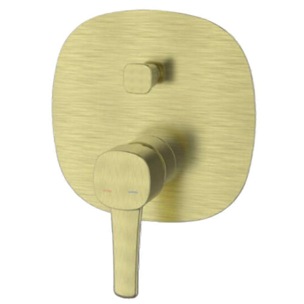 Brushed Brass Shower Diverter Mixer