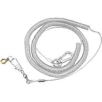 Elegant Elastic Parrot Leash: Designed for flight training; ultra-lightweight and chew-resistant; safe, non-toxic, and includes a perch stand