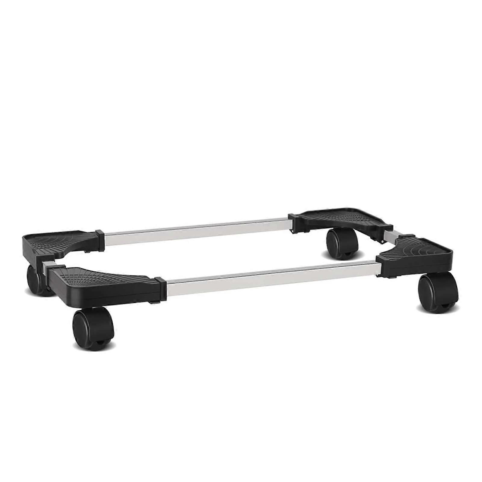 Adjustable PC Tower Stand with Lockable Wheels for Desktop CPU Case, 360° Swivel Mobility and Cooling