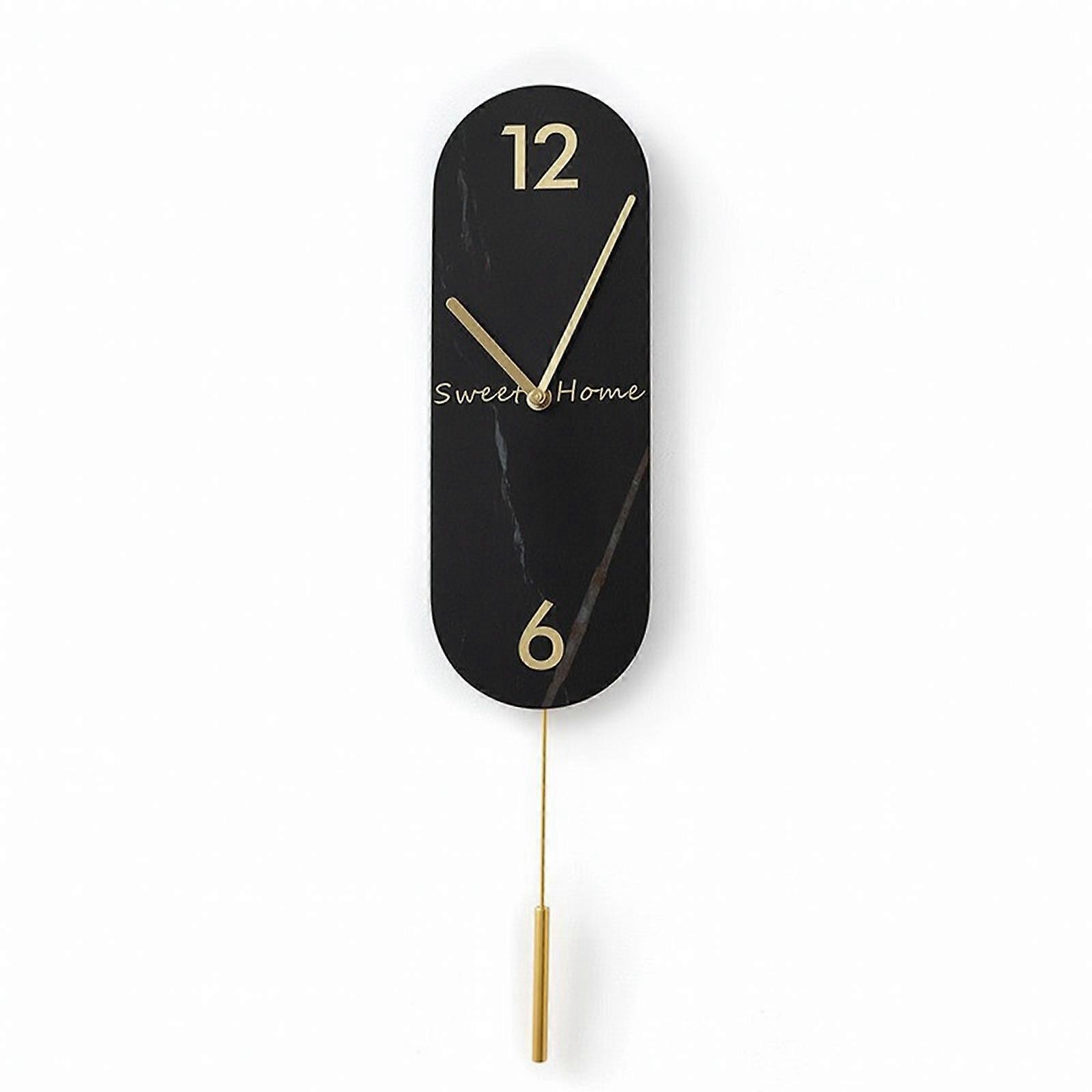 Modern Pendulum Wall Clock Silent Decorative Wall Clock with Pendulum Non