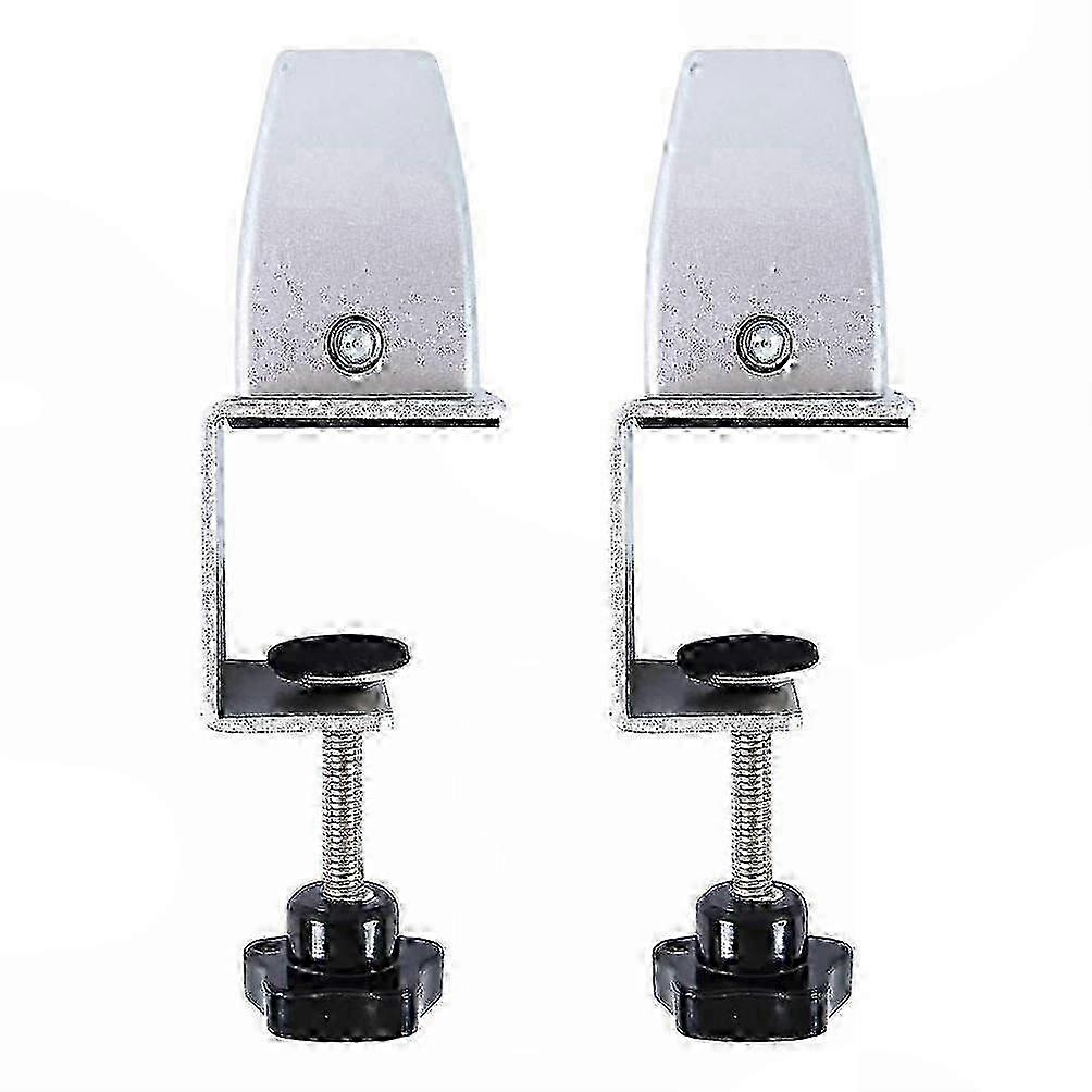 2-Pack Desk Divider Clamp with Privacy Screen Clip Holder Bracket compatible with Office Partition Setup