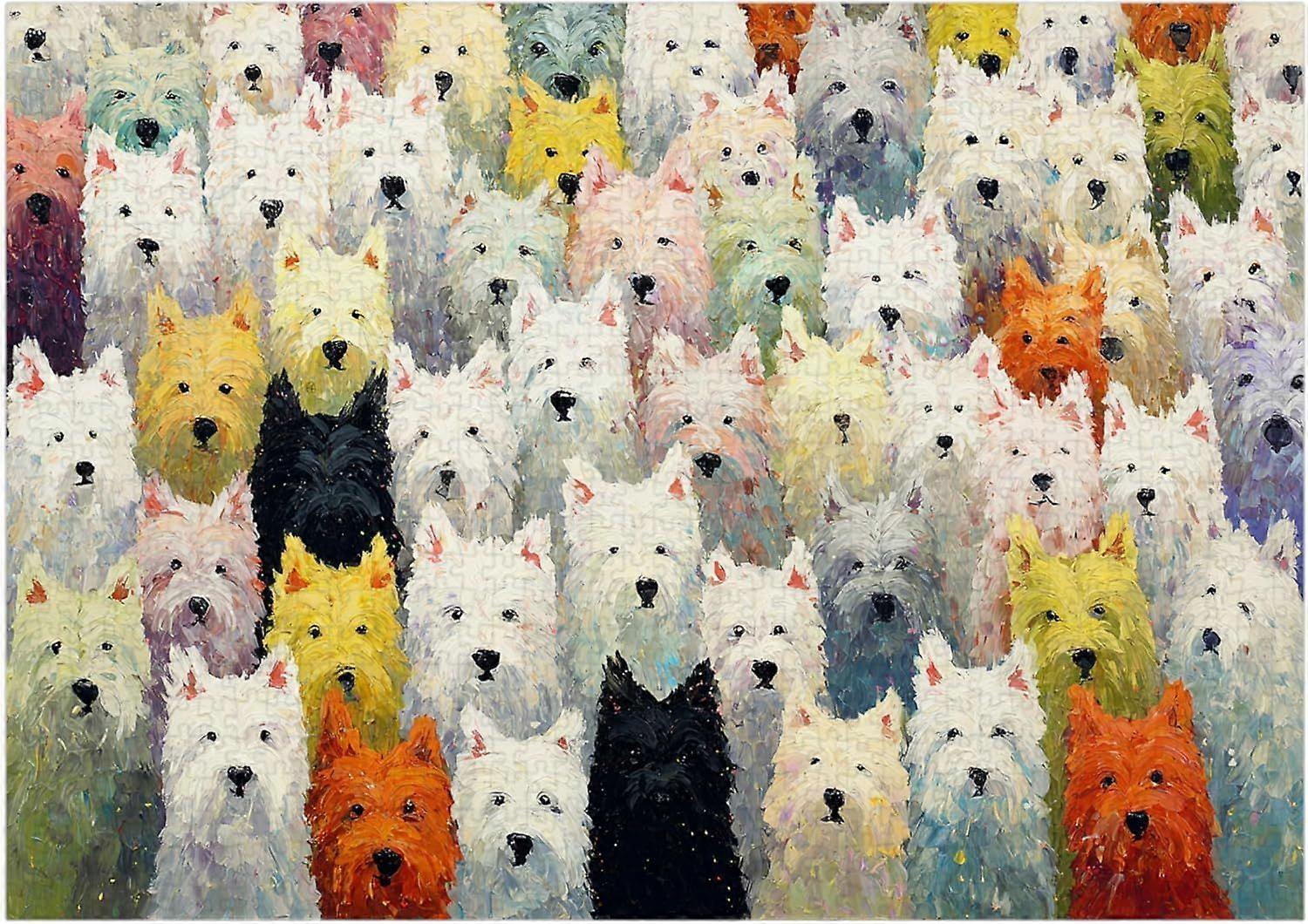 Quebra-cabeça Highland White Terriers SQZ521