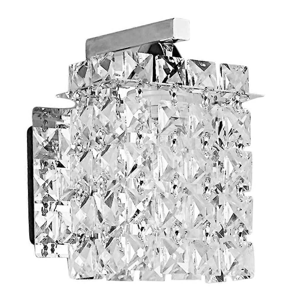 Creative Bedside Crystal Wall Lamp for Lighting Use 2Pcs Modern Transparent Design
