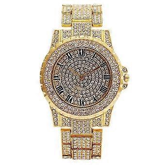 Fashion Diamond-Studded Roman Pattern Full Diamond Women's Watch Quartz Ladies' Watch Rhinestone Women's Wristwatch