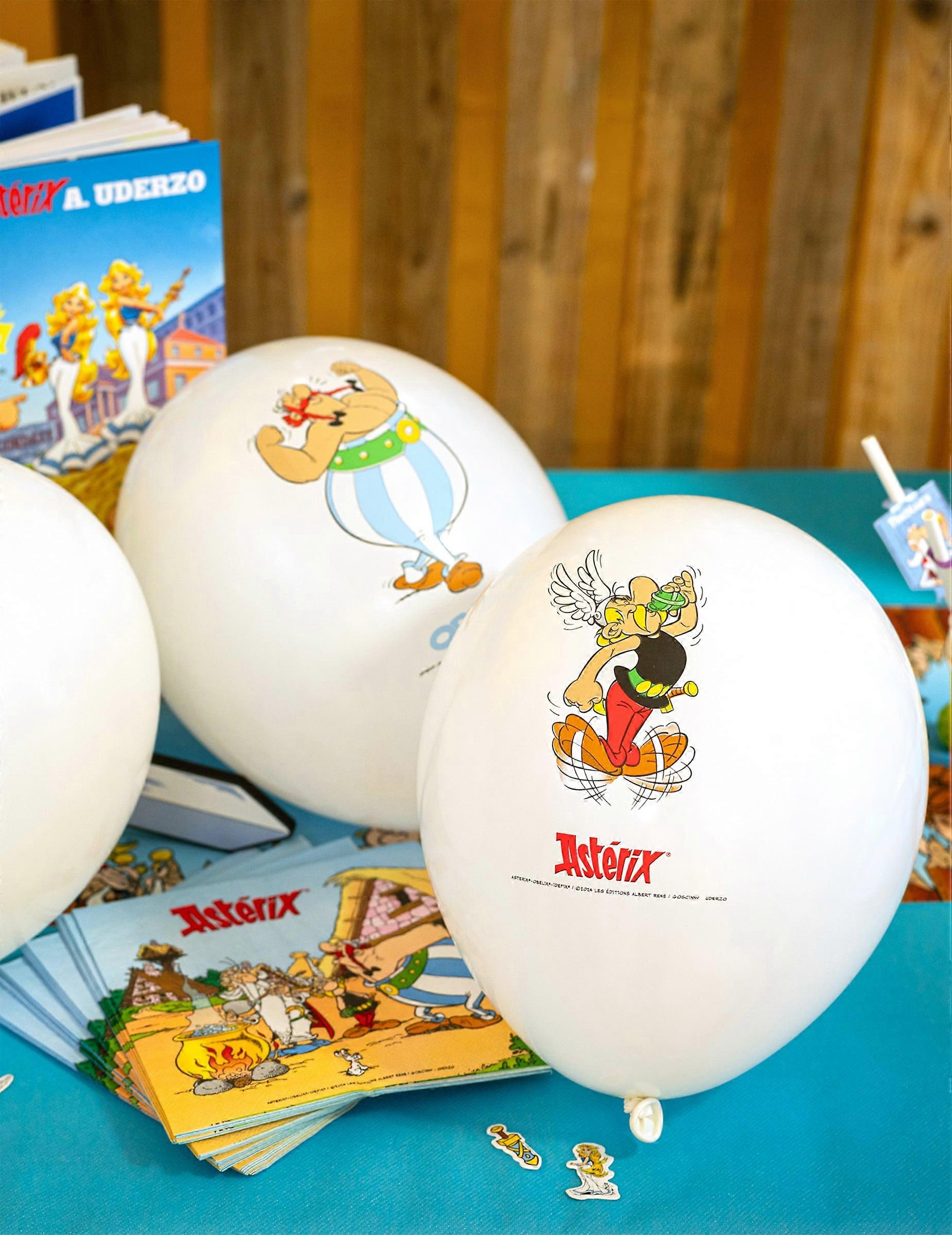 6 Asterix latex balloons 27 cm