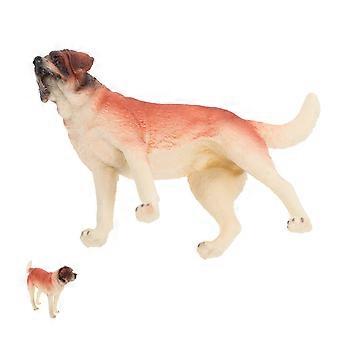 Childrens Cognition Toy Dog Model Mannequin Standing Dog Shape Simple and Design Light Brown 4.7×2.8×1.2in 1Set