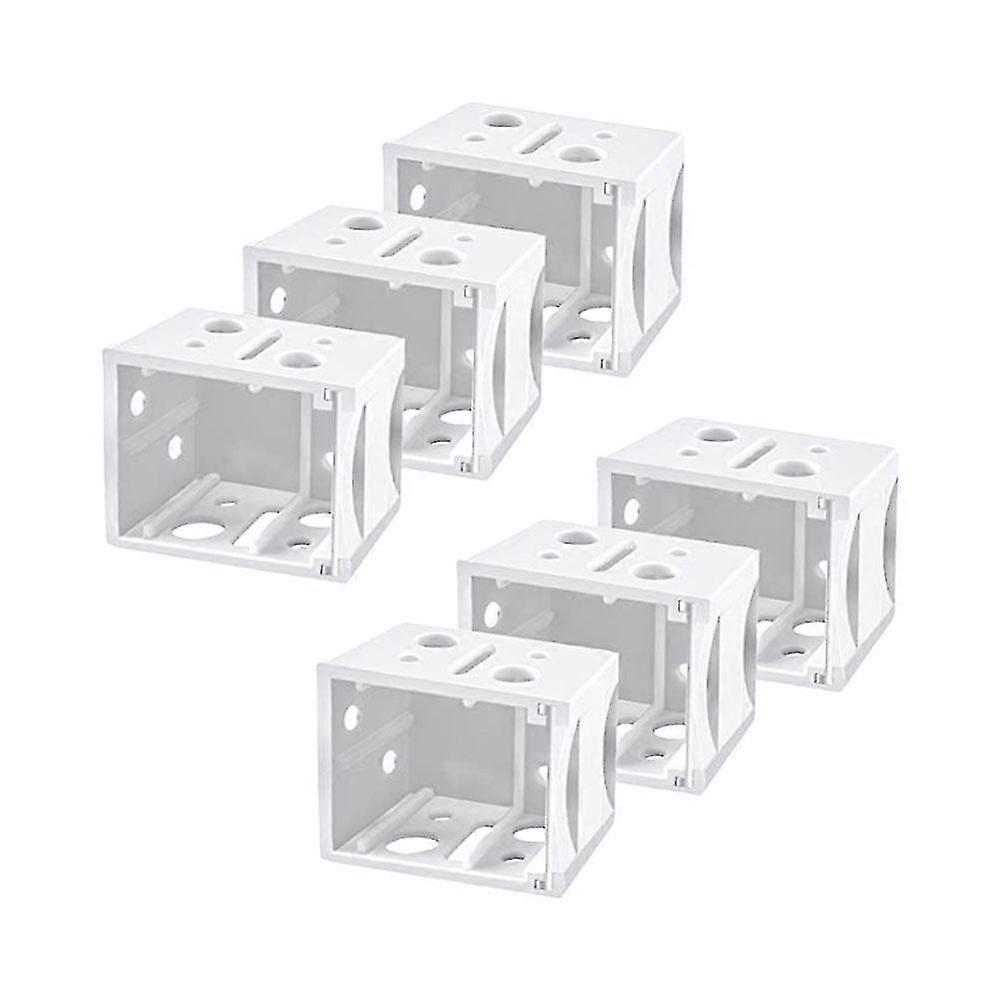 White POM Box Mounting Brackets