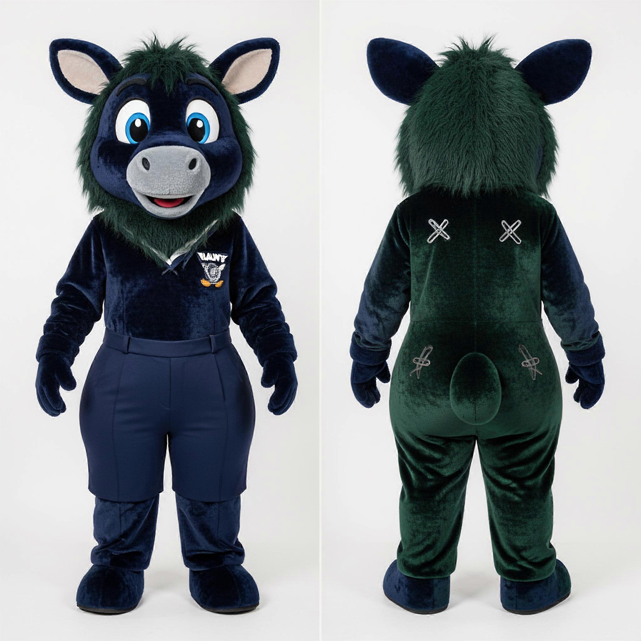 MASTICOT Navy Broad Shouldered Okapi Mascot