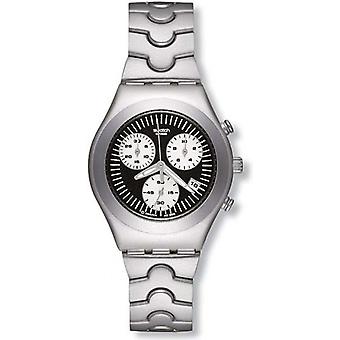 R. swatch irony cro. Med. Paving stone watch for Unisex Analog Quartz with YMS4004AG stainless steel bracelet
