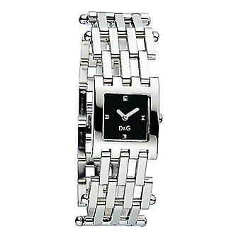 D&g Bellevue Quartz Analog Woman Watch with DW0405 Stainless Steel Bracelet