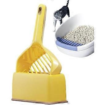 KINRGUIYUEZ Cat Litter Scoop with Long Handle, Deep Shovel, Lightweight Sifting Sieve for Daily Household Cleaning hyk